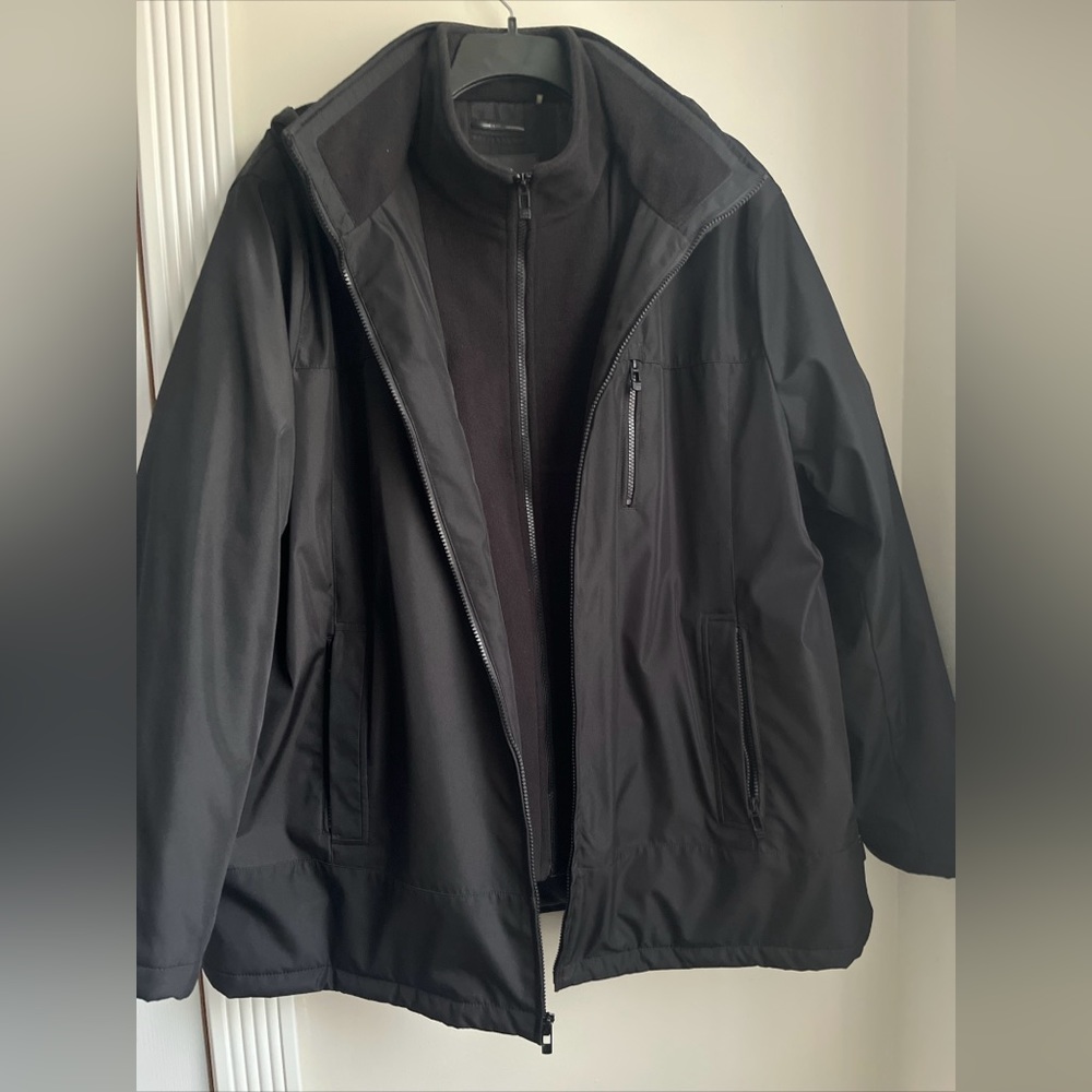 Calvin Klein Men’s Infinite Stretch Jacket With Polar Fleece Lined Bib